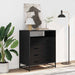 Dulap cu sertare, negru, 70x41x83,5 cm, lemn prelucrat - WALTI WALTI