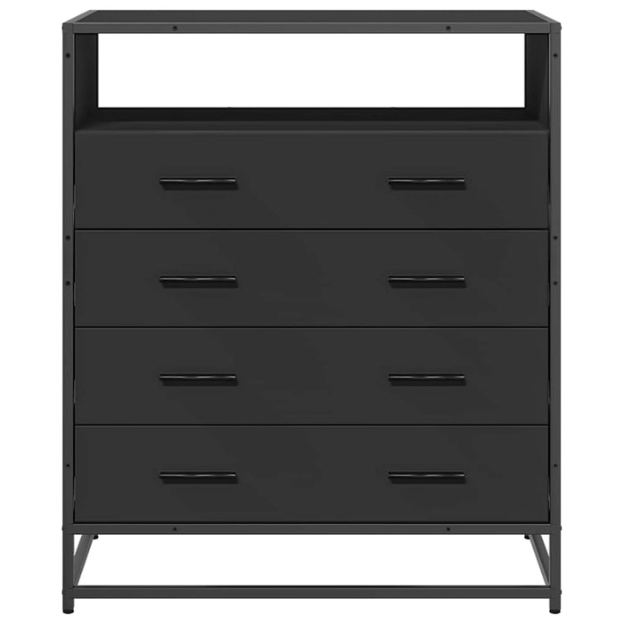 Dulap cu sertare, negru, 70x41x83,5 cm, lemn prelucrat - WALTI WALTI