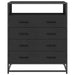 Dulap cu sertare, negru, 70x41x83,5 cm, lemn prelucrat - WALTI WALTI