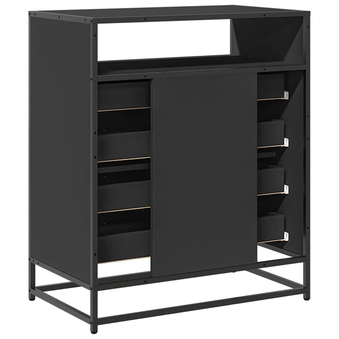 Dulap cu sertare, negru, 70x41x83,5 cm, lemn prelucrat - WALTI WALTI