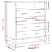 Dulap cu sertare, negru, 70x41x83,5 cm, lemn prelucrat - WALTI WALTI