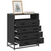 Dulap cu sertare, negru, 70x41x83,5 cm, lemn prelucrat - WALTI WALTI