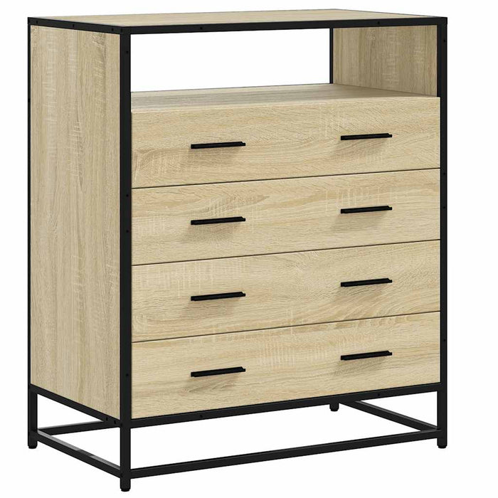 Dulap cu sertare, stejar sonoma, 70x41x83,5 cm, lemn prelucrat - WALTI WALTI
