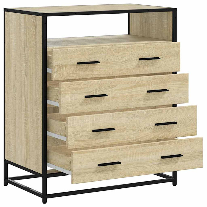Dulap cu sertare, stejar sonoma, 70x41x83,5 cm, lemn prelucrat - WALTI WALTI