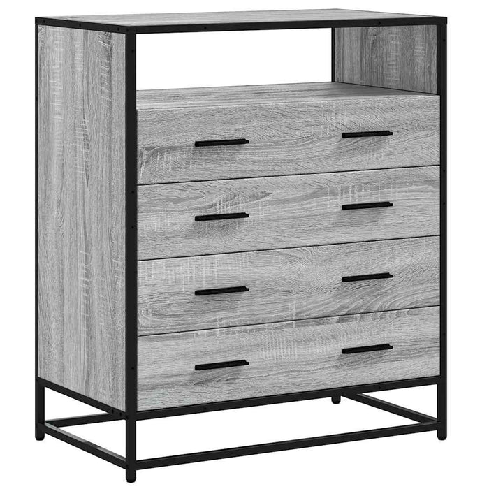 Dulap cu sertar, gri sonoma, 70x41x83,5 cm, lemn prelucrat - WALTI WALTI