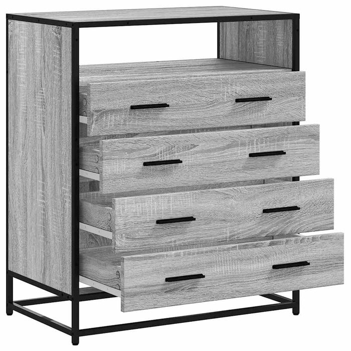 Dulap cu sertar, gri sonoma, 70x41x83,5 cm, lemn prelucrat - WALTI WALTI