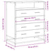 Dulap cu sertar, gri sonoma, 70x41x83,5 cm, lemn prelucrat - WALTI WALTI