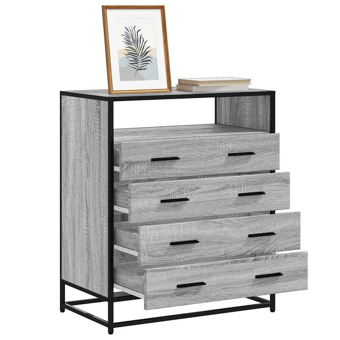 Dulap cu sertar, gri sonoma, 70x41x83,5 cm, lemn prelucrat - WALTI WALTI