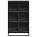 Bibliotecă, negru, 65,5x33x107,5 cm, lemn prelucrat - WALTI WALTI