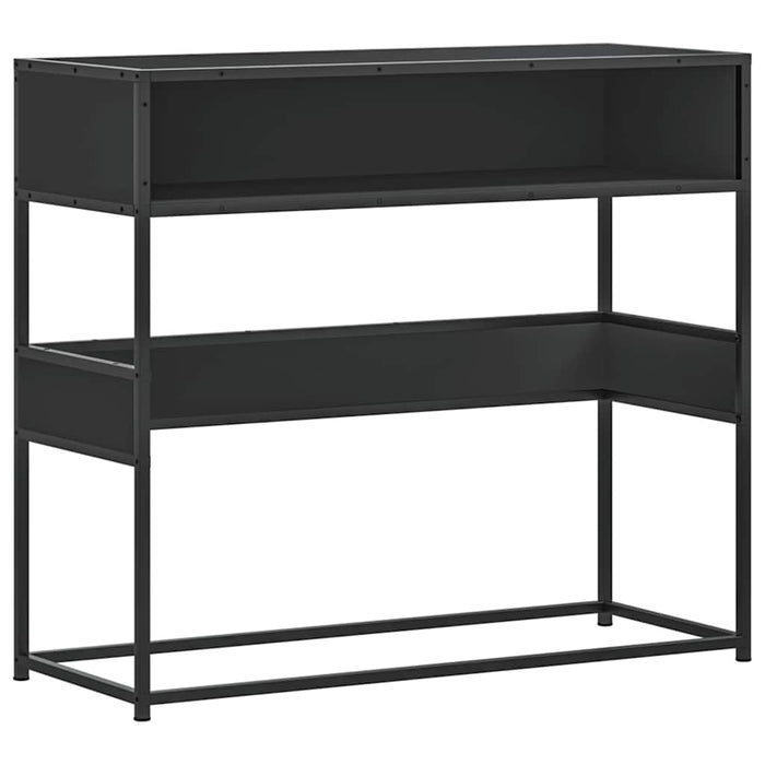 Măsuță consolă, negru, 90x35x80 cm, lemn prelucrat - WALTI WALTI