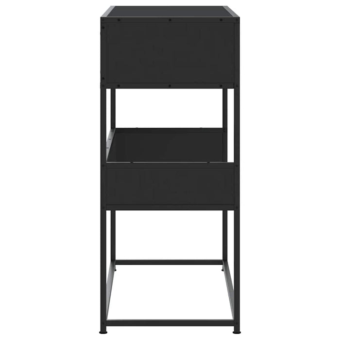 Măsuță consolă, negru, 90x35x80 cm, lemn prelucrat - WALTI WALTI