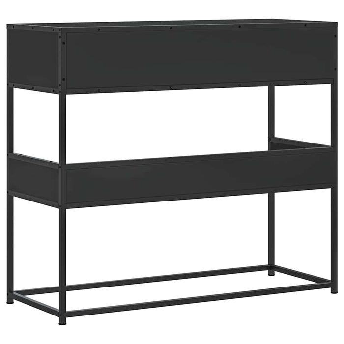 Măsuță consolă, negru, 90x35x80 cm, lemn prelucrat - WALTI WALTI