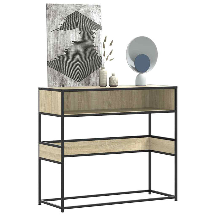 Măsuță consolă, stejar sonoma, 90x35x80 cm, lemn prelucrat - WALTI WALTI