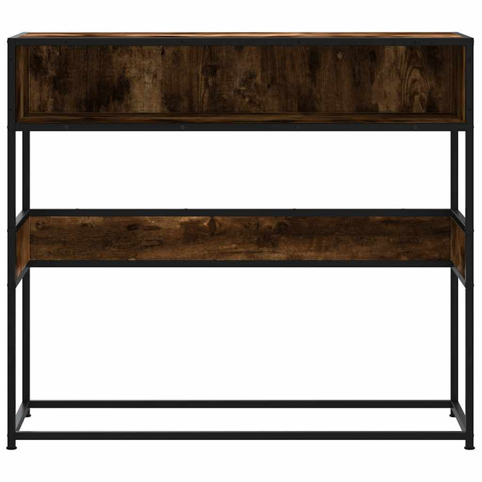 Măsuță consolă, stejar fumuriu, 90x35x80 cm, lemn prelucrat - WALTI WALTI