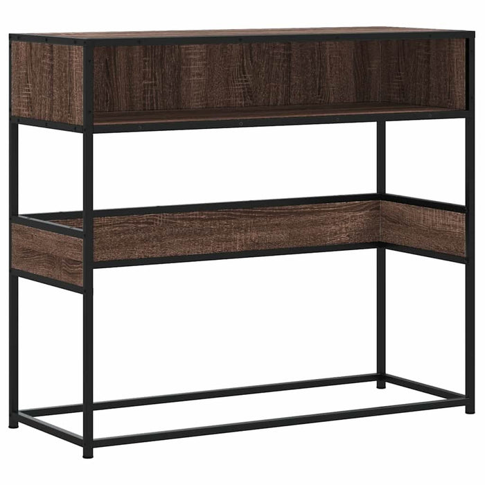 Măsuță consolă, stejar maro, 90x35x80 cm, lemn prelucrat - WALTI WALTI