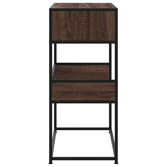 Măsuță consolă, stejar maro, 90x35x80 cm, lemn prelucrat - WALTI WALTI