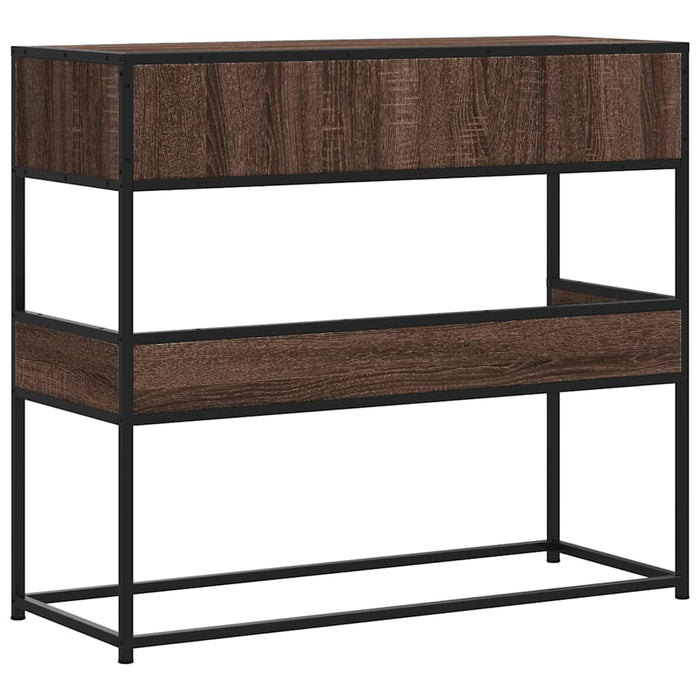 Măsuță consolă, stejar maro, 90x35x80 cm, lemn prelucrat - WALTI WALTI