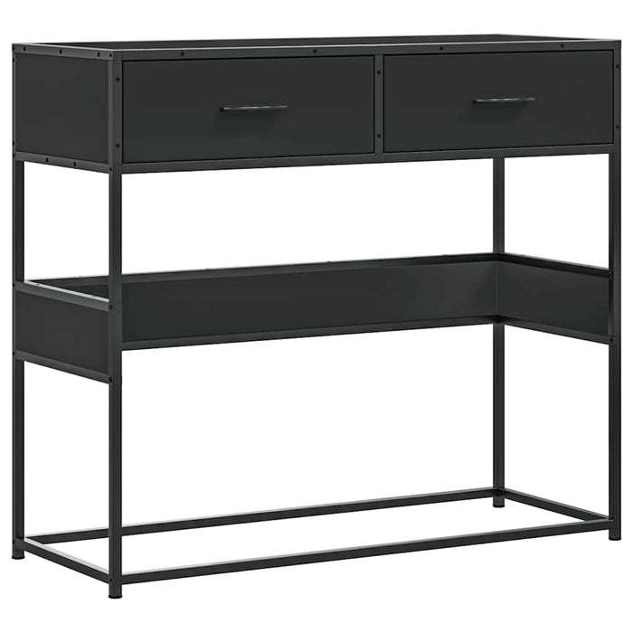 Măsuță consolă, negru, 90x35x80 cm, lemn prelucrat - WALTI WALTI