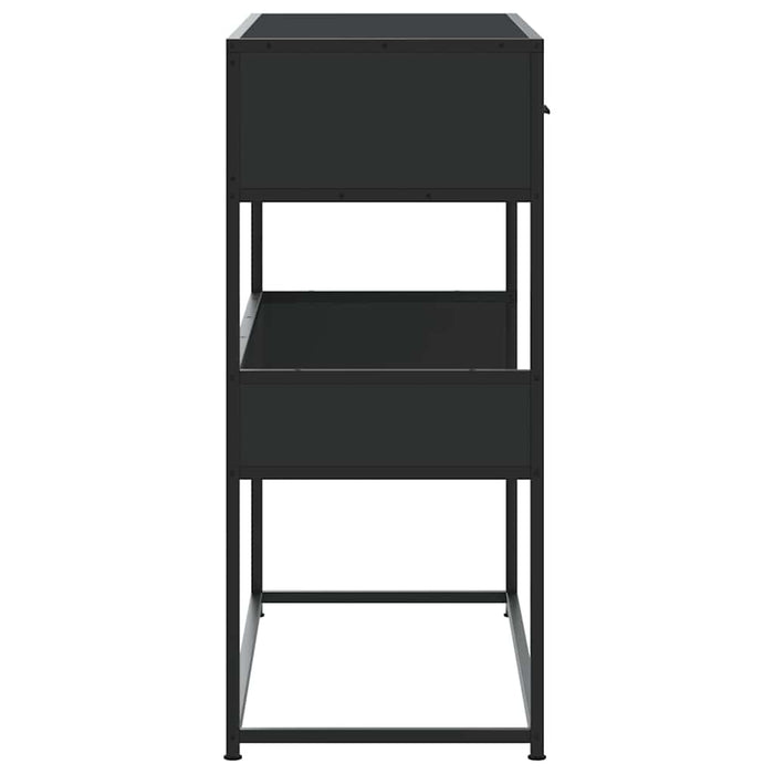 Măsuță consolă, negru, 90x35x80 cm, lemn prelucrat - WALTI WALTI