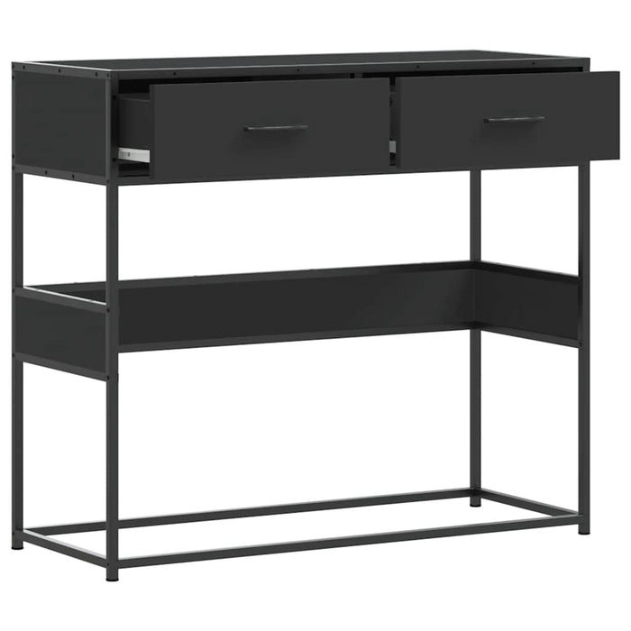 Măsuță consolă, negru, 90x35x80 cm, lemn prelucrat - WALTI WALTI