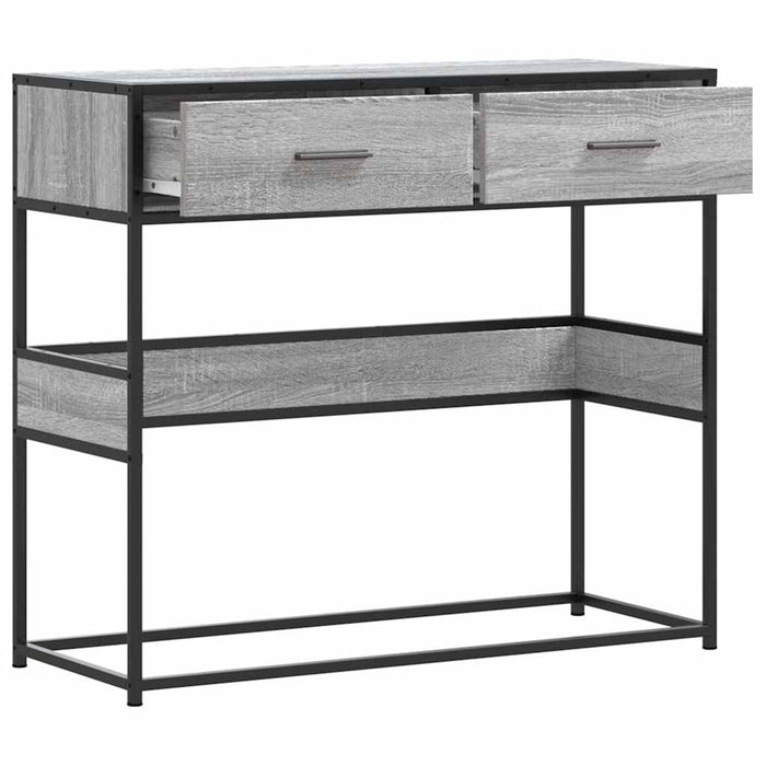 Măsuță consolă, gri sonoma, 90x35x80 cm, lemn prelucrat - WALTI WALTI