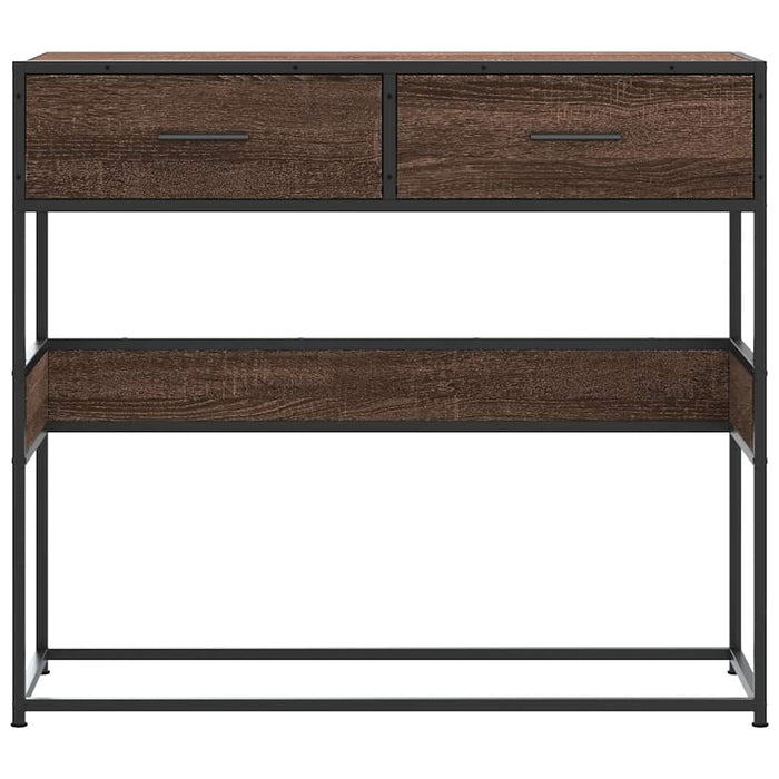Măsuță consolă, stejar maro, 90x35x80 cm, lemn prelucrat - WALTI WALTI