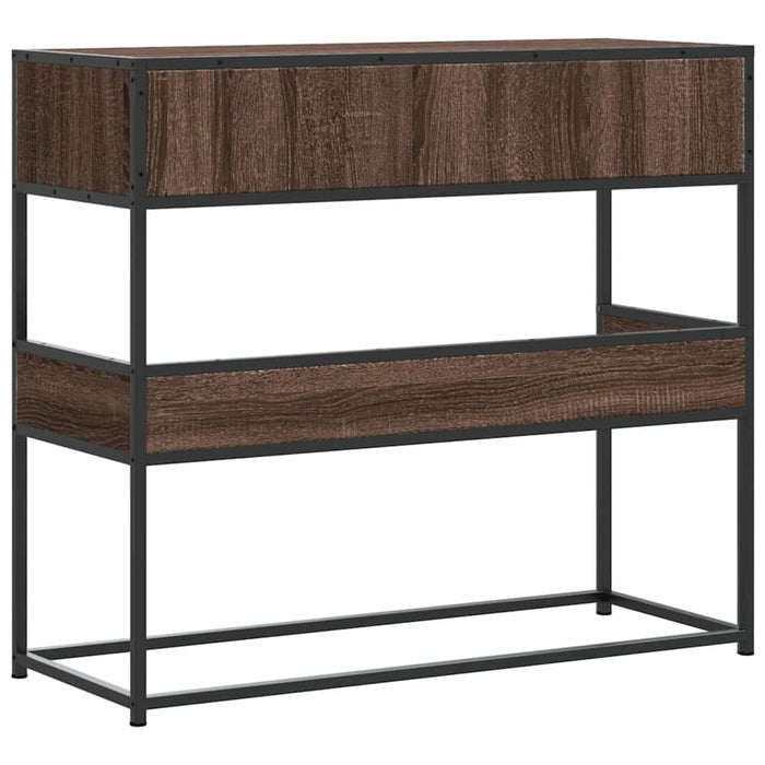 Măsuță consolă, stejar maro, 90x35x80 cm, lemn prelucrat - WALTI WALTI