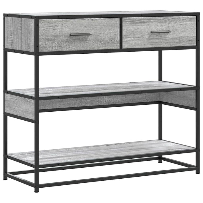Măsuță consolă, gri sonoma, 90x35x80 cm, lemn prelucrat - WALTI WALTI