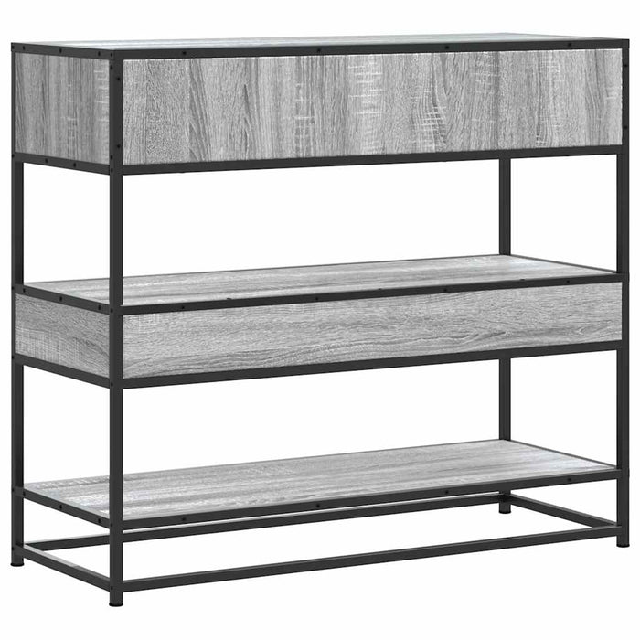 Măsuță consolă, gri sonoma, 90x35x80 cm, lemn prelucrat - WALTI WALTI