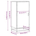 Suport pantofi Stejar afumat 48x38x97,5 cm Lemn prelucrat - WALTI WALTI