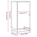 Suport pantofi Stejar maro 48x38x97,5 cm Lemn prelucrat - WALTI WALTI