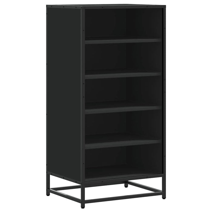 Suport pentru pantofi negru 48x38x97,5 cm Lemn prelucrat - WALTI WALTI