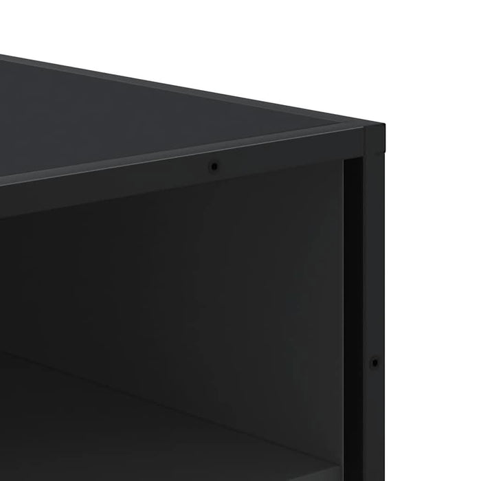 Suport pentru pantofi negru 48x38x97,5 cm Lemn prelucrat - WALTI WALTI