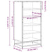 Suport pantofi Stejar afumat 48x38x97,5 cm Lemn prelucrat - WALTI WALTI