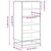 Suport pantofi Stejar maro 48x38x97,5 cm Lemn prelucrat - WALTI WALTI