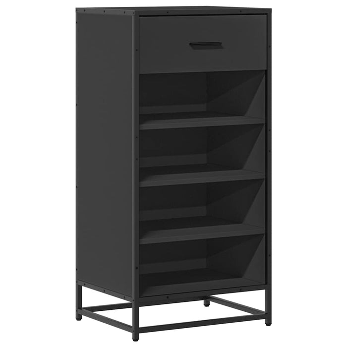 Suport pentru pantofi negru 48x38x97,5 cm Lemn prelucrat - WALTI WALTI