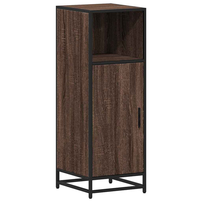 Dulap de baie, stejar maro, 35x37,5x100 cm, lemn prelucrat - WALTI WALTI