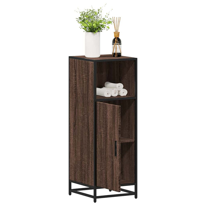 Dulap de baie, stejar maro, 35x37,5x100 cm, lemn prelucrat - WALTI WALTI