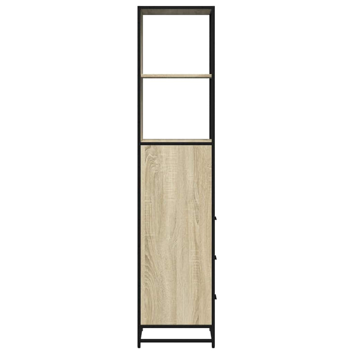 Dulap de baie, stejar sonoma, 35x37,5x166 cm, lemn prelucrat - WALTI WALTI