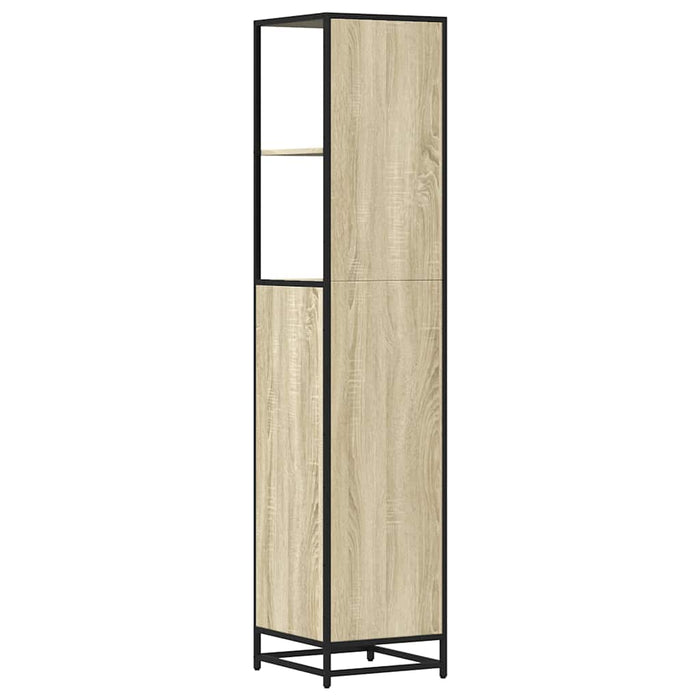 Dulap de baie, stejar sonoma, 35x37,5x166 cm, lemn prelucrat - WALTI WALTI