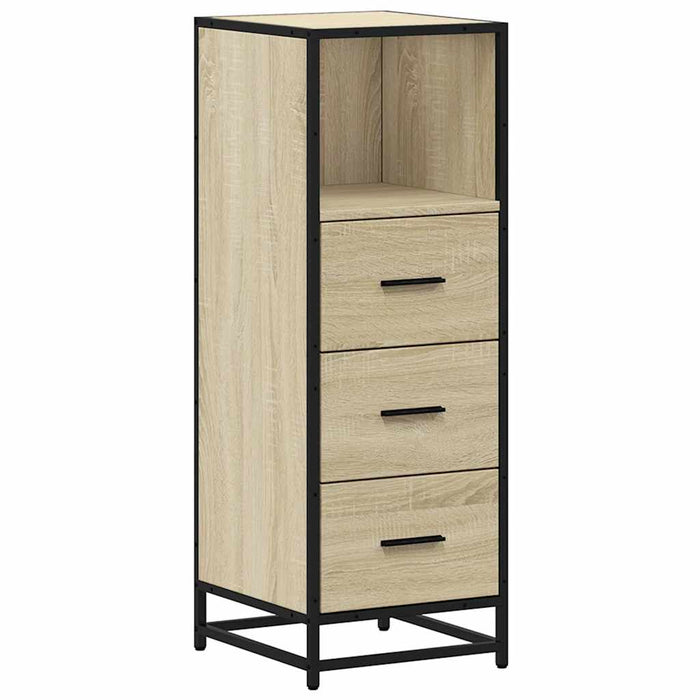 Dulap de baie stejar Sonoma 35x37,5x100 cm lemn prelucrat - WALTI WALTI