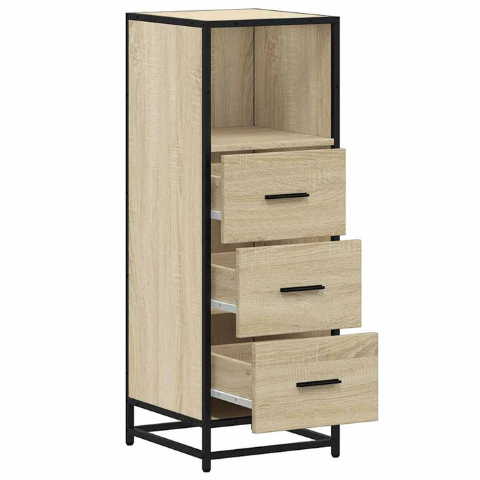 Dulap de baie stejar Sonoma 35x37,5x100 cm lemn prelucrat - WALTI WALTI