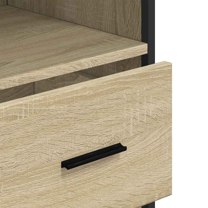 Dulap de baie stejar Sonoma 35x37,5x100 cm lemn prelucrat - WALTI WALTI