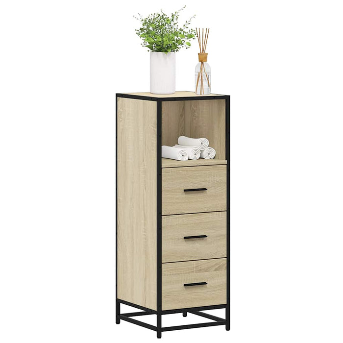 Dulap de baie stejar Sonoma 35x37,5x100 cm lemn prelucrat - WALTI WALTI