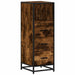 Dulap de baie, stejar afumat, 35x37,5x100 cm, lemn prelucrat - WALTI WALTI