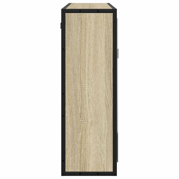 Dulap baie cu oglindă stejar sonoma 65x20x60 cm lemn compozit - WALTI WALTI