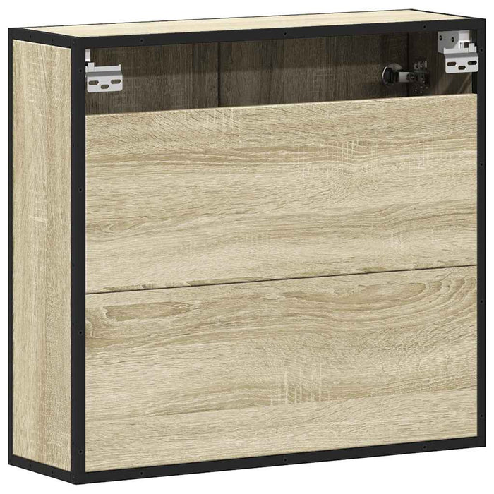 Dulap baie cu oglindă stejar sonoma 65x20x60 cm lemn compozit - WALTI WALTI