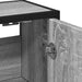 Dulap de baie cu oglindă gri sonoma 65x20x60 cm lemn compozit - WALTI WALTI