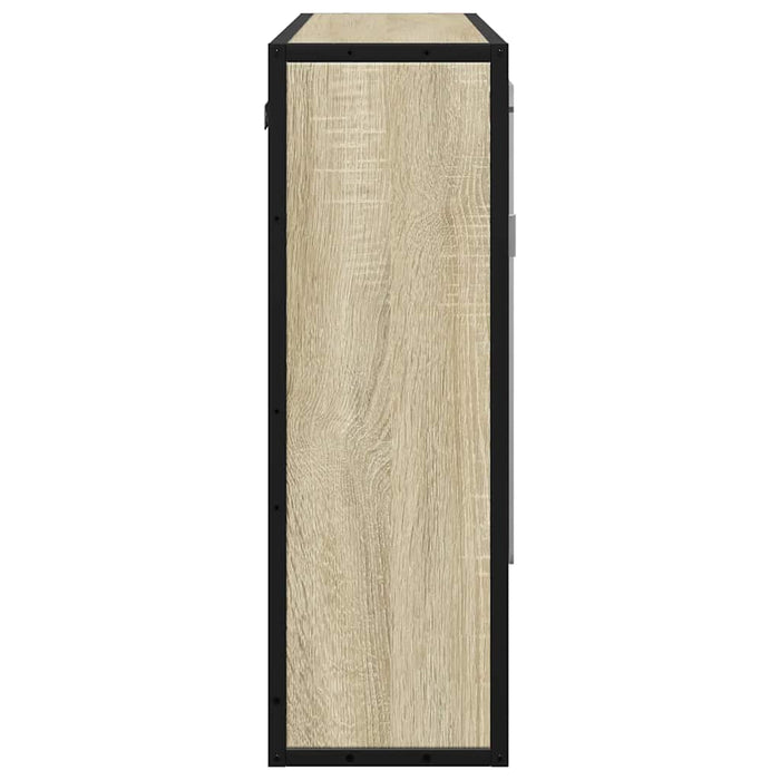 Dulap baie cu oglindă stejar sonoma 65x20x60 cm lemn compozit - WALTI WALTI