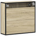 Dulap baie cu oglindă stejar sonoma 65x20x60 cm lemn compozit - WALTI WALTI